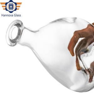 Botella plana moderna con forma de lágrima de 750ml para Premium Gin <span class=keywords><strong>Vodka</strong></span> Tequila logotipo personalizado botella de vidrio de licor vacío con corcho - Product Image 4