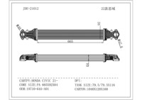 Pièces de rechange pour le refroidissement du moteur YunChi, intercooler pour tous les modèles de voitures HONDA CIVIC 2021, accessoires de voiture, intercooler 19710-64A-A01