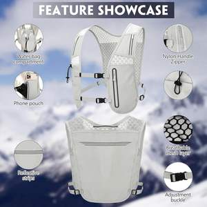 Mochila Ligera de Nailon para Ciclismo, Deportes al Aire Libre, con Espacio para Teléfono Móvil, para Correr, Senderismo, Montañismo, con Porta Botella de Agua - Product Image 3