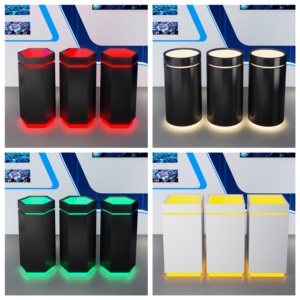 Expositor Comercial Iluminado <span class=keywords><strong>de</strong></span> Forma Irregular Cuadrada Hexagonal, Mueble <span class=keywords><strong>de</strong></span> Exhibición, Mostrador <span class=keywords><strong>de</strong></span> Isla - Product Image 4