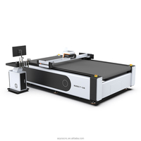 Traceur de découpe numérique CNC à table plate pour carton ondulé, avec couteau oscillant et lame circulaire fixe, pour boîtes en carton