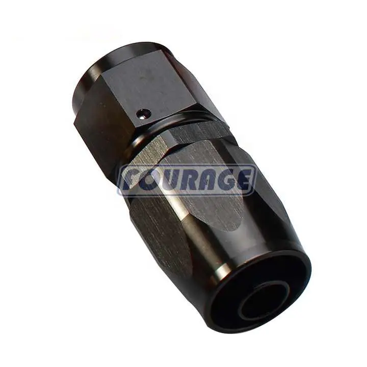 Aluminum Oil Fuel Line Fitting Straight Female -6AN to AN6 Swivel Hose End Reusable Equal Tubing Adaptor