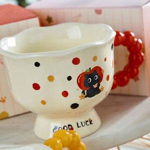 Customizable Colorful Children's Birthday Gift Set Custom Logo Silk Screen Printed Pearl-Accented Lid Spoon Chinese Style - Product Image 3