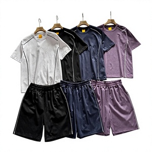 Conjunto de Camiseta y Pantalones Cortos para Hombre, Estilo Vintage, Corte Holgado, Secado Rápido, Personalizable, Precios Bajos, para Verano, ARTIST INDUSTRY - Product Image 6
