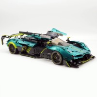 Guly 10658 1:8 ABS Utopia Super Car, Bloques de Construcción de Modelos, 3328 Piezas, en Caja, Juguetes Educativos Electrónicos DIY para Niños, Regalo de Navidad