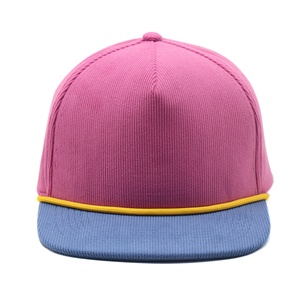 Cappellini Snapback Strutturati in Corduroy 100% Cotone a 5 Pannelli di Alta Qualità, Sportivi, da Esterno, con Ricamo Personalizzato, All'ingrosso - Product Image 2