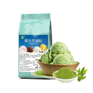 Crème non laitière aromatisée au matcha de qualité supérieure, mélange pour crème glacée, poudre pour service dur, sachet pour la fabrication de desserts glacés, gelato, service mou - Product Image 4