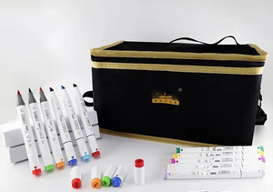 Marcadores de Alcohol Ohuhu, 440 Colores, Doble Punta, Pincel y Cincel, Juego de Marcadores Artísticos a Base de Alcohol con Estuche para Dibujo de Artistas Adultos - Product Image 6
