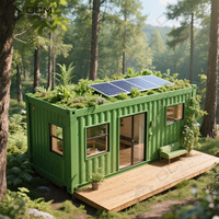 Maison de conteneur d'expédition préfabriquée pliable de 20 pieds et 40 pieds, transformable en bureau à domicile, cabine, toilettes, douche pour cuisine, hall, utilisation de conteneur d'expédition