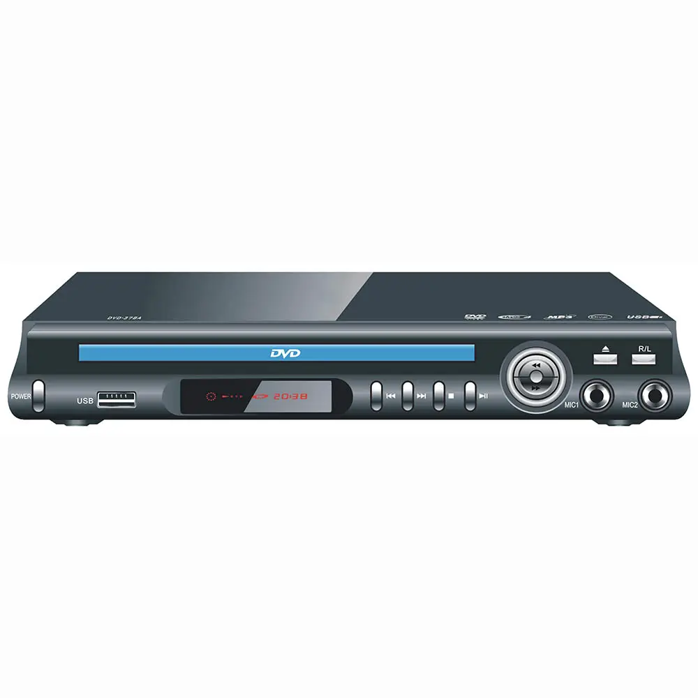 Reproductor de dvd de Rayo Azul para coche, mini reproductor de dvd con puerto usb, función de copia con control remoto, nuevo estilo