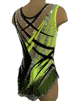 Robe de justaucorps pour filles, patinage artistique, gymnastique, roller, danse, ballet, costume de danse pour compétition de patinage artistique, strass