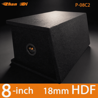 Caja de Subwoofer de 8 Pulgadas de Nivel Básico con Doble Ventilación, Caja de Madera para Subwoofer, Material MDF