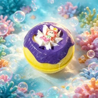 Bombes de bain effervescentes OEM bio, véganes, sans alcool, avec jouet surprise, personnalisables sirène, marque privée, parfum/couleur sur mesure pour enfants