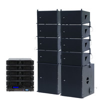Système de sonorisation actif DBK 10 pouces pour DJ, ligne de baffles PA, ensemble complet avec double subwoofer 18 pouces, équipement audio pour scène et église