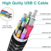 Cables codo tipo-c Usb-c de sincronización de datos de Cable de 90 grados Usb 2,0 Cable Usb3.0 tipo C ángulo