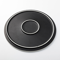 Assiette ronde japonaise en céramique de ml, vaisselle, couleur dos mat