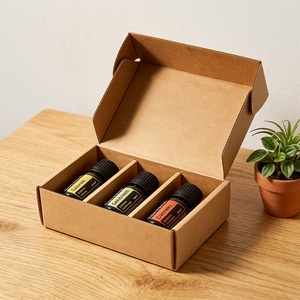 100% Eco-friendly Biodegradable <b>Brown</b> Aircraft <b>Box</b> with Compartments Suitable for Pigments or Gifts - Product Image 1