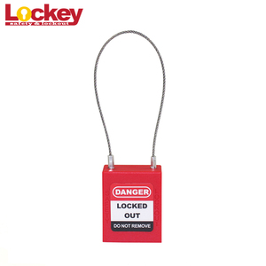 Lockey Security Durable Waterproof Keyed Stainless Steel Cable Lock 175mm Length CE Certified Padlock