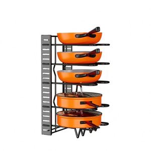 <b>Kitchen</b> Storage Rack, Multi-layer Sink Cabinet, Adjustable Countertop, Floor to Ceiling Storage, Separate Pot Storage Rack - Product Image 4