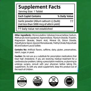 Suplemento de Extractos de Ajo Personalizado, Fórmula Saludable para el Colesterol, 60 Tabletas, Suplemento de Ajo - Product Image 3
