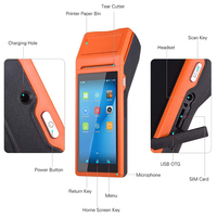 Terminal de point de vente mobile Android 4G portable avec imprimante thermique pour magasins - Vente chaude