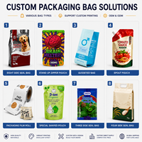 Sacs personnalisés à fermeture éclair coulissante sur quatre côtés pour aliments pour chiens, directement du fabricant, pour marques de nourriture pour animaux de compagnie, vente en gros