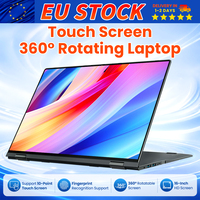Nouvel ordinateur portable tactile 16 pouces en stock dans l'entrepôt UE, Ryzen 3, convertible 360°, écran WUXGA IPS, pour entreprise, prise US, vente en gros OEM