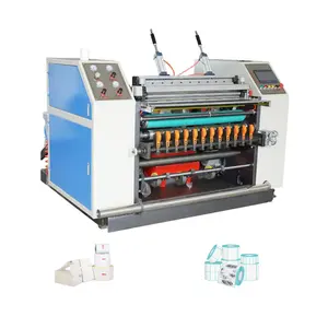 WJ alibaba online shop Noven melt blown fabric slitter rewinder Thermal paper roll scrapting machine