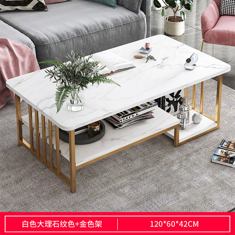 white marble color + gold frame 120*60*42cm