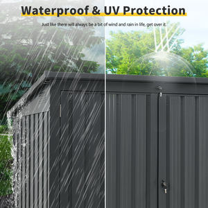 Kits de <span class=keywords><strong>hangar</strong></span> métallique à double pente, imperméables, écologiques, anti-rongeurs, faciles à assembler, taille personnalisée, pour rangement extérieur - Product Image 3