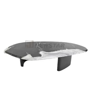 Newstar Luxury Modern Coffee Table Living Room Furniture Irregular Coffee Table Hotel Lobby Elephant White Marble Coffee Table