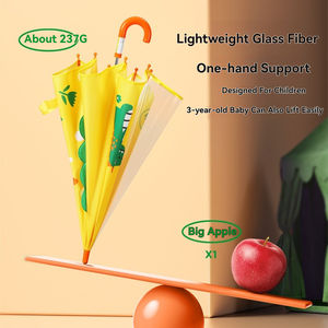 <span class=keywords><strong>Parapluie</strong></span> Enfant Dinosaure Cartoon 3D Personnalisé avec Logo, Manche Long, Cadre <span class=keywords><strong>Transparent</strong></span>, Anti-UV, Droit, Manuel, 8K - Product Image 4