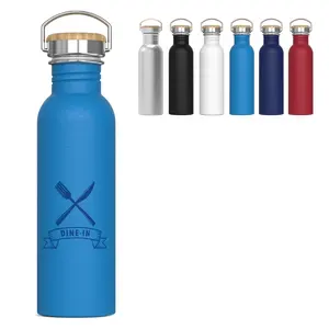 Bottiglia d'acqua in acciaio a parete singola, merchandising personalizzato - Product Image 1