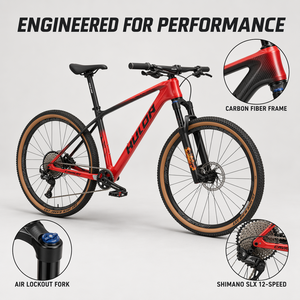 Vélo de montagne en fibre de carbone 29 pouces Shima-no <span class=keywords><strong>SLX</strong></span> 12 vitesses Frein à disque hydraulique 12 kg Roues en alliage d'aluminium léger Écologique - Product Image 5