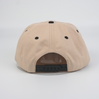 Unisex tweekleurige zachte top vijfdelige puur katoenen baseballcap, aangepaste borduurlogo, hoogwaardige groothandel