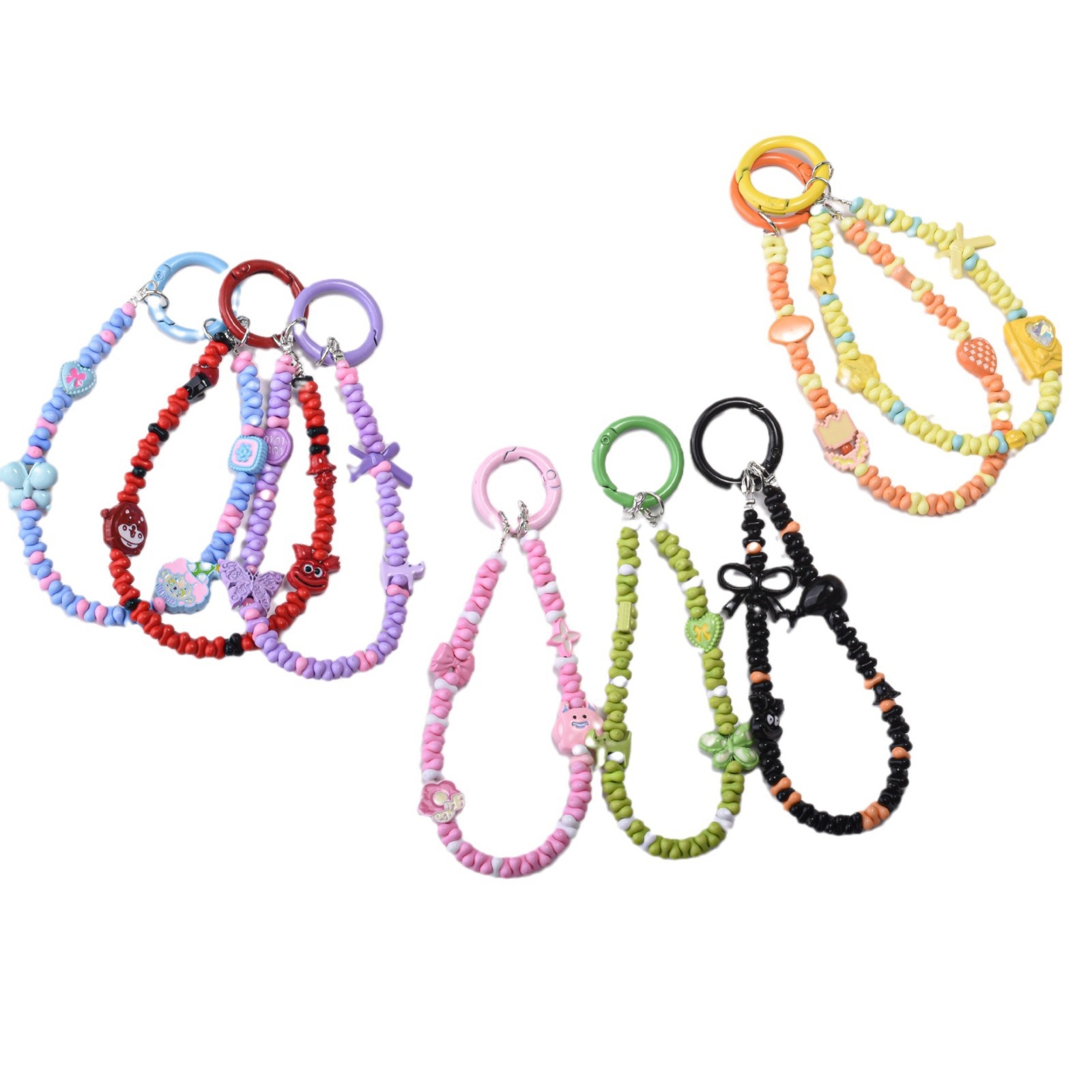 Custom Bohemian Daisy Silicone Keychain with Flower Design Clip Badge Holder Image 5