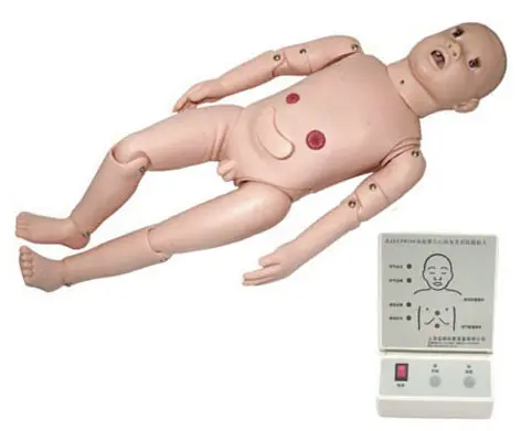 Tam fonksiyon üç yaşındaki çocuk modeli hemşirelik CPR mankeni eğitimi
