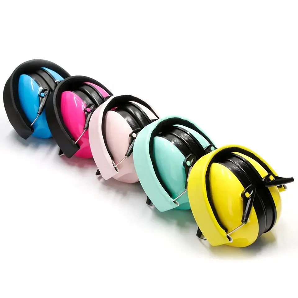 Orejeras de protección auditiva de seguridad para niños, orejeras de plástico con reducción de ruido