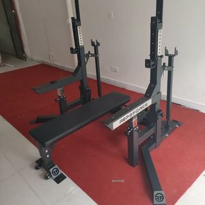 Commercial Competition Squat Rack With Weight Bench Heavy Duty Gym Full Body <b>Strength</b> <b>Training</b> Equipment - Product Image 6