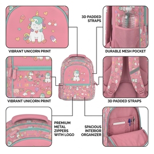 Nuovo <span class=keywords><strong>Zaino</strong></span> Impermeabile alla Moda per Bambini, <span class=keywords><strong>Asilo</strong></span> <span class=keywords><strong>Nido</strong></span>, Ragazzi e Ragazze, con Cartoni Animati, Piccola Borsa Scolastica 2-5 Anni, 21L - Product Image 3