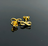 Collier Pendentif Symbole Infini en Vermeil Doré, Collier Breloque Infini en Argent Pavé de Zircons Cubiques pour Femme, Cadeau Bijou d'Amour