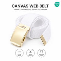 Ceintures en toile, ceinture de style tendance avec boucle et embout en laiton, 54 pouces de long |   Ajustable et adaptable à de nombreuses couleurs