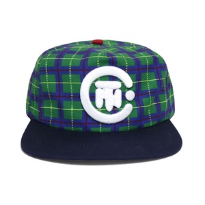 Tùy Chỉnh Cấu Hình Thấp 3D Thêu Thời Trang 100% Polyester In Ấn 5 Bảng Điều Chỉnh Không Có Cấu Trúc Cổ Điển Phẳng Rim Mens Snapback Mũ Mũ - Product Image 3