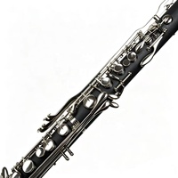 High Grade Bakelite Body Nickel Plated Low E Bass Clarinet