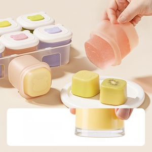 Bandeja de Silicona 100% para Congelar Alimentos para Bebés con Tapa de Cierre a Presión - Libre de BPA, 9/12 Porciones - Product Image 1