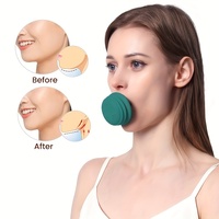 Ejercitador de músculos faciales para reafirmar la piel para la cara de las mujeres, cuello y mandíbula, máquina portátil de ejercicio Facial de silicona para levantar