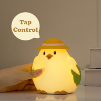 Veilleuse pour bébé, mini lampe de nuit rechargeable en silicone souple, LED, mignonne, portable, pour chambre de bébé, cadeau de naissance