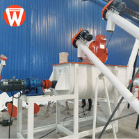 Nouvelle usine compacte Strongwin 1,5-2,5 t/h pour la fabrication d'aliments pour volailles, moteur électrique triphasé Siemens complet, multifonctionnelle