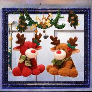Peluche Morbido di Alce, Renna e Cervo, Colorato e Carino, Best Seller, Giocattolo Ricamato, Decorazione Natalizia con Funzione Confortante - Product Image 3
