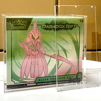 Boîte en acrylique transparente personnalisée TCG avec coins arrondis de 6 mm pour Pokémon Twilight Masquerade Elite Trainer Box (ETB) avec couvercle magnétique en acrylique